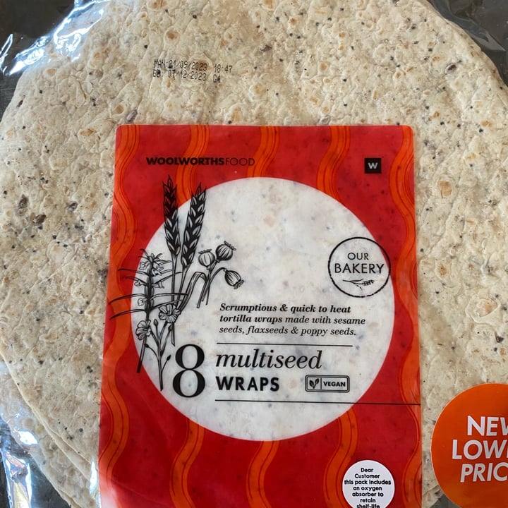 photo of Woolworths multiseed wrap shared by @lindybeukes60 on  10 Oct 2023 - review
