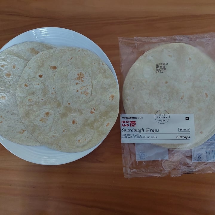 photo of Woolworths Food Sourdough Wraps shared by @hippiegirl on  20 Jul 2025 - review