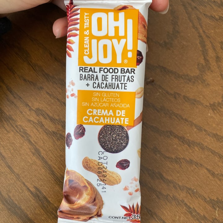 photo of Oh joy! Cacahuate & Chia REAL FOOD BAR shared by @antiangel on  11 Aug 2024 - review