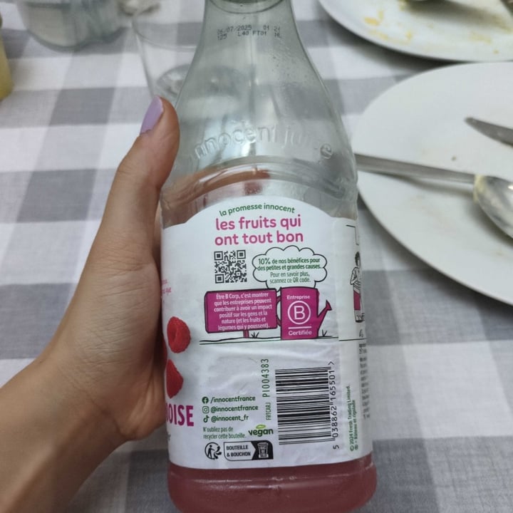 photo of Innocent Apple and Raspberry juice shared by @saracofa on  31 May 2025 - review