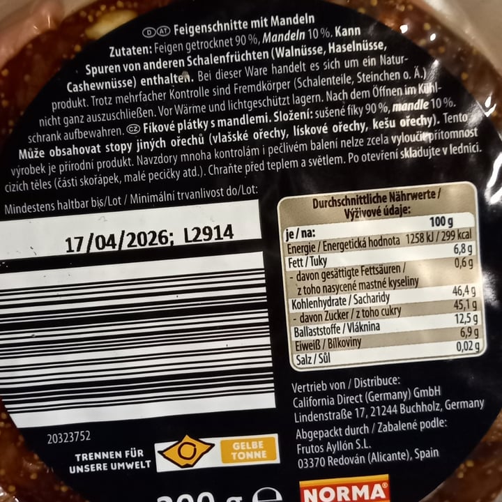 photo of finest gourmet Feigenschnitte mit Mandel shared by @thekangaroo on  09 Aug 2025 - review