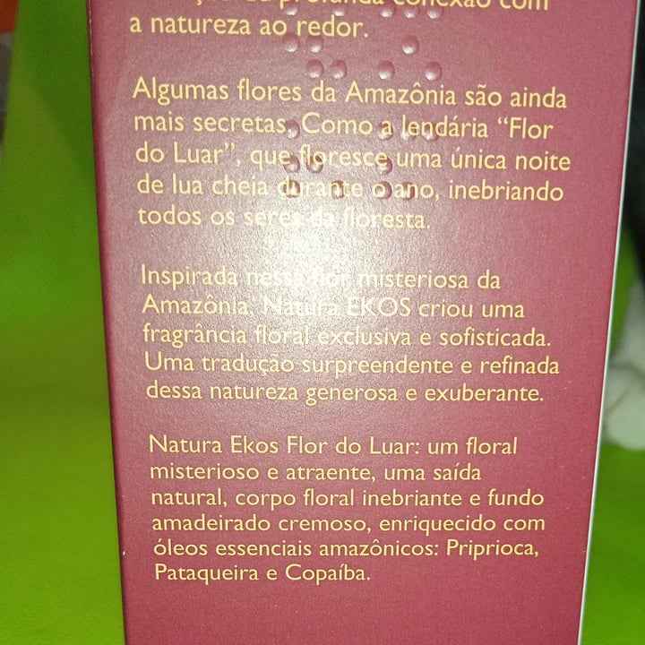 photo of Natura Ekos Desodorante Colônia Feminino Flor do Luar shared by @karemandrade on  09 May 2024 - review