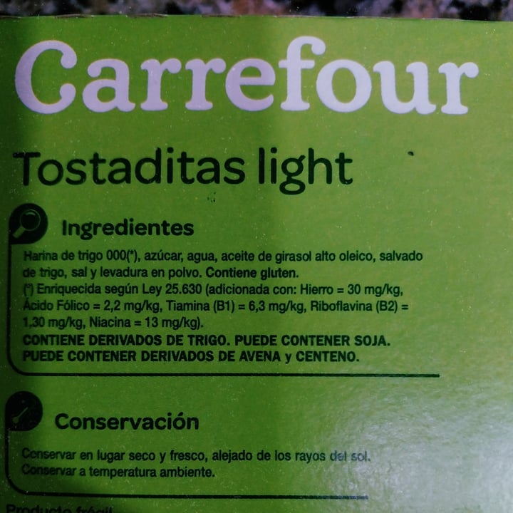 photo of Carrefour Tostaditas Light shared by @nanicuadern on  14 Nov 2023 - review