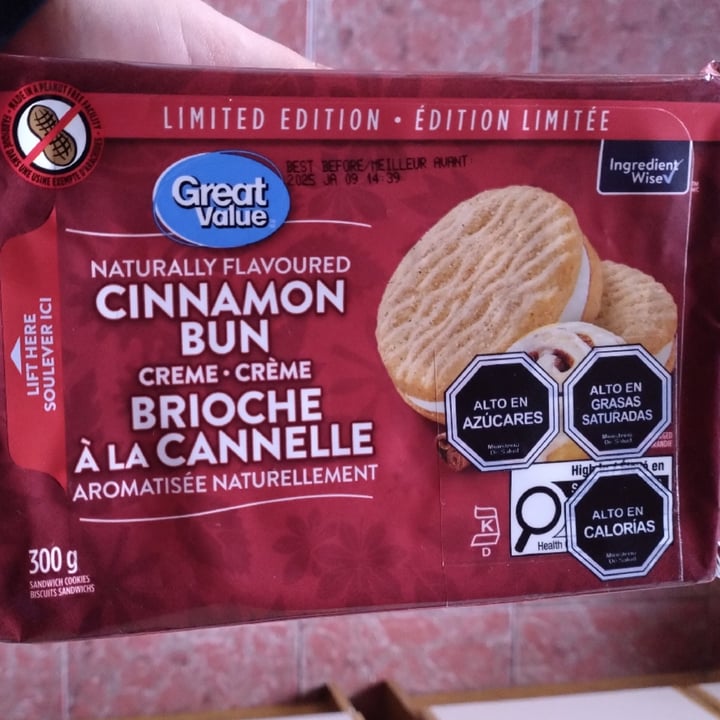 photo of Great Value  Cinnamon Bun shared by @catamartins on  26 Oct 2024 - review