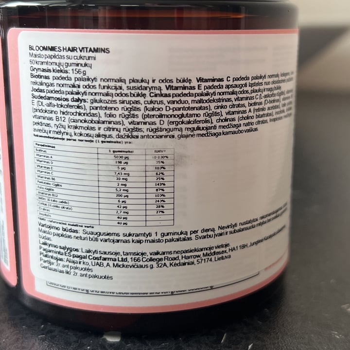 photo of Bloomies hair vitamins biotin zinc shared by @paisi on  22 Oct 2023 - review