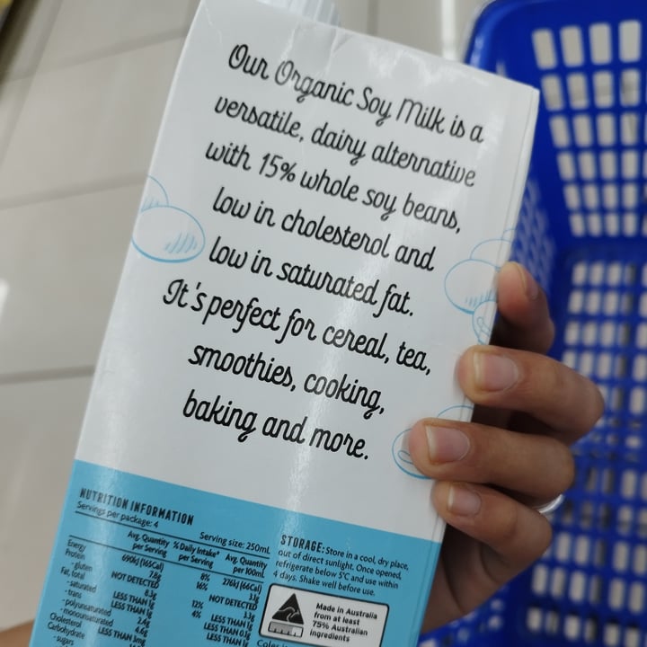 photo of Coles Organic Soy Milk shared by @purrple on  08 Jun 2024 - review