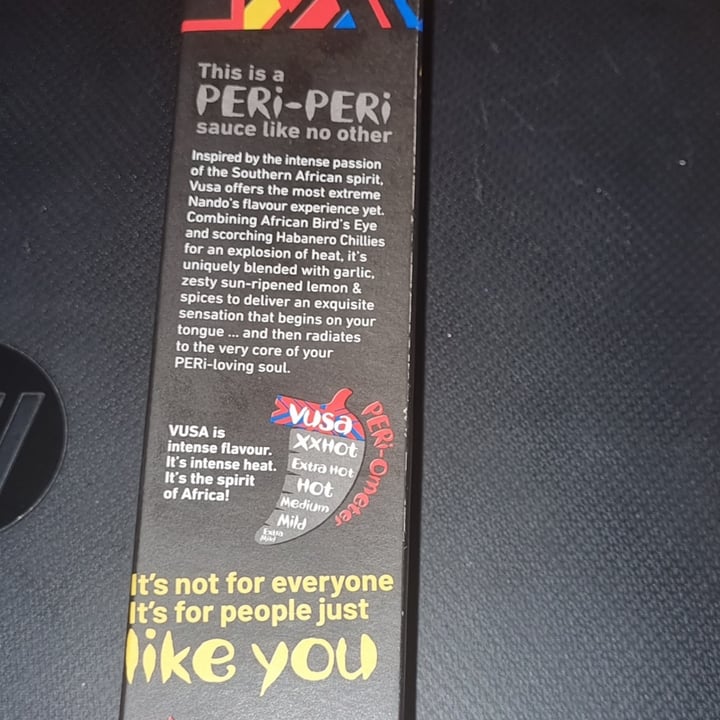 photo of Nando's Peri peri vusa sauce shared by @sunshineyum on  14 Mar 2024 - review