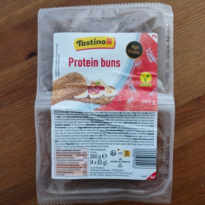 photo of Tastino protein buns shared by @bloodymaryai on  13 Sep 2023 - review