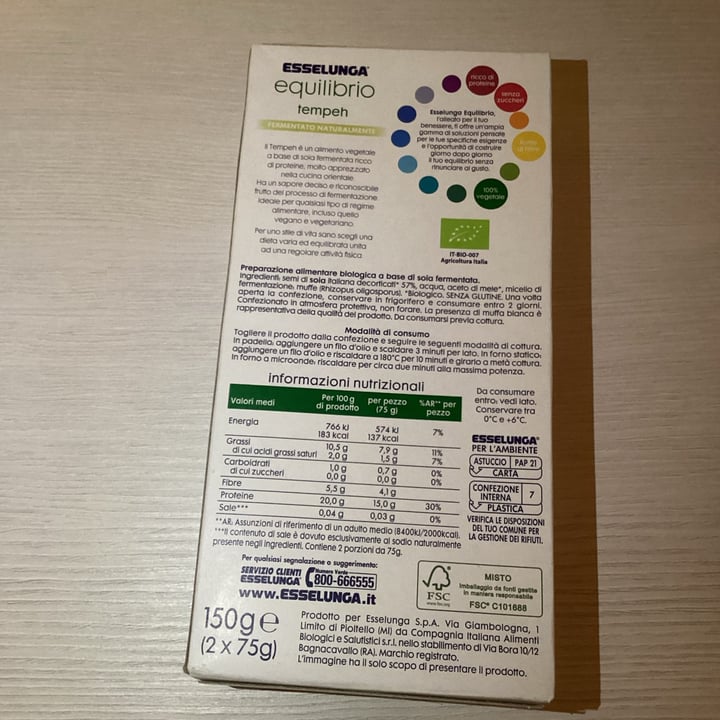 photo of Esselunga tempeh shared by @rominafanchiotti on  23 Oct 2023 - review