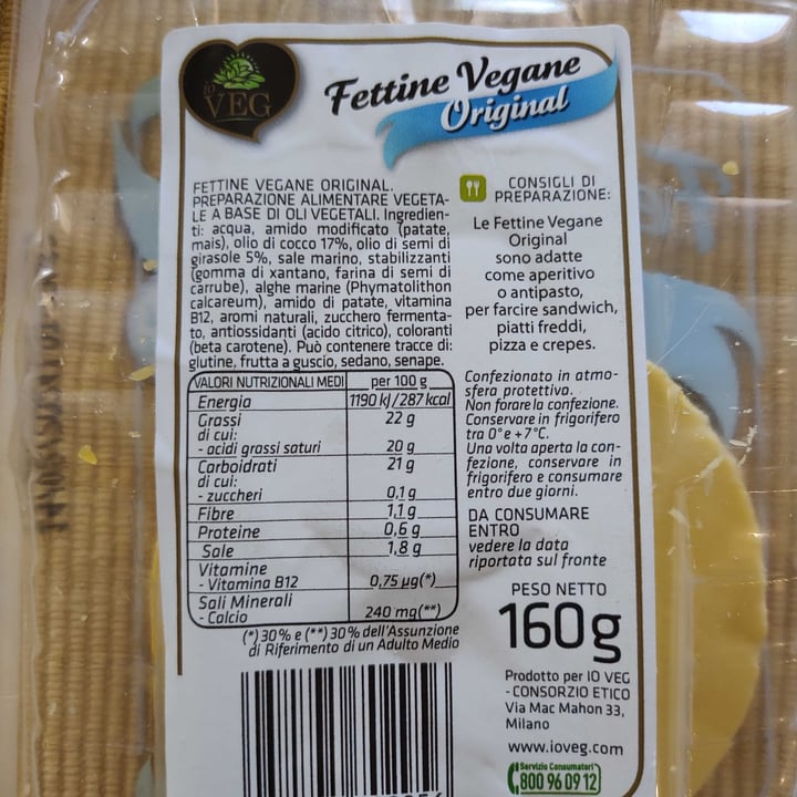 photo of ioVEG Fettine vegane Original shared by @giulyr98 on  12 Oct 2023 - review