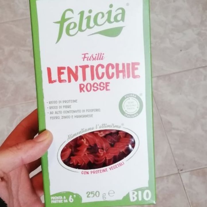 photo of Felicia Fusilli di lenticchie rosse vegan gluten free shared by @sten11 on  05 Feb 2024 - review