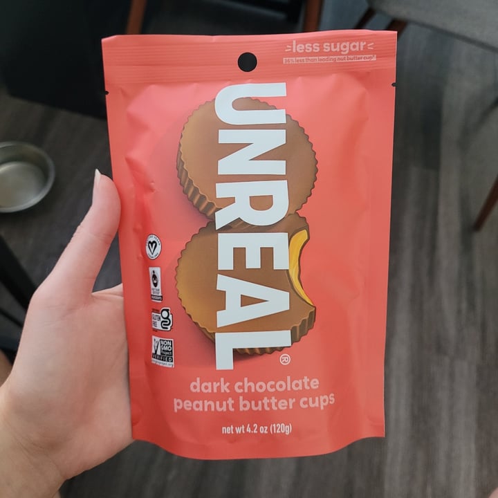 photo of UNREAL Dark Chocolate Peanut Butter Cups shared by @yourfriendjen on  15 Aug 2025 - review