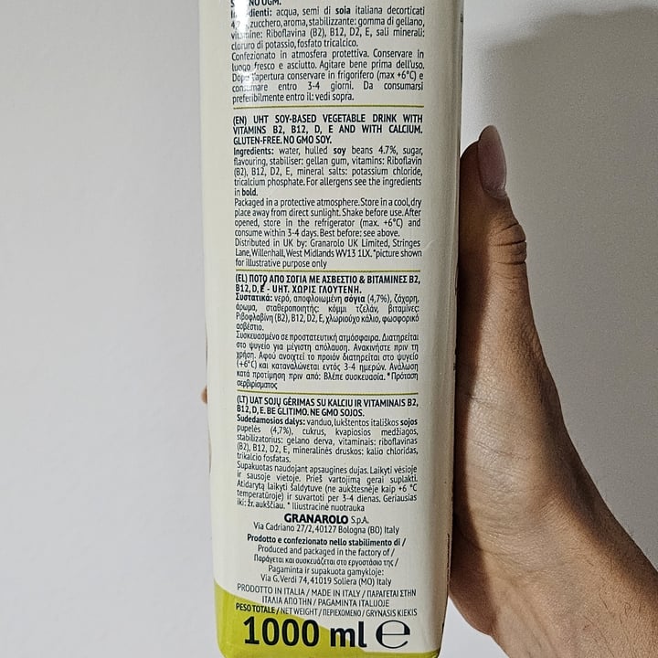 photo of Granarolo Bevanda Di Soia shared by @angelarusso on  12 Jul 2025 - review
