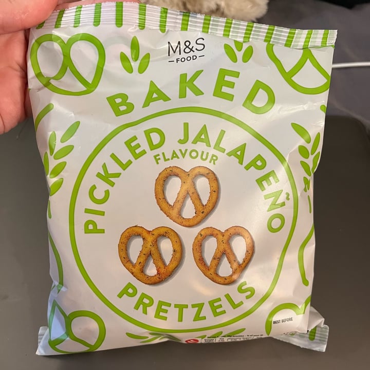 photo of Marks & Spencer Food (M&S) Baked Pickled Jalapeno Pretzels shared by @ameriamber on  27 Sep 2025 - review