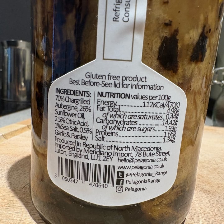 photo of Pelagonia Chargrilled Aubergine shared by @fxk on  10 Oct 2025 - review