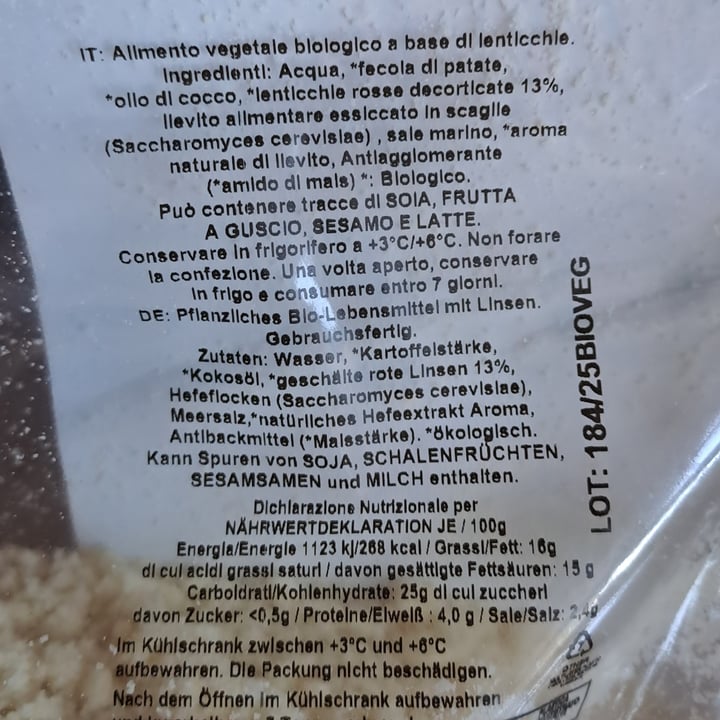 photo of Gioia Veg Gratta Zero in bustina shared by @animalsright on  06 Sep 2025 - review