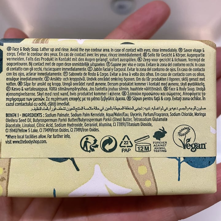 photo of The Body Shop Moringa Soap shared by @elciu on  08 May 2024 - review