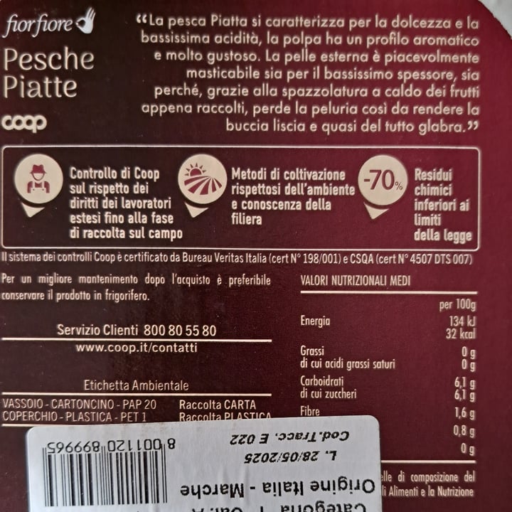 photo of Fior Fiore Coop pesche bianche piatte shared by @camyveg on  29 May 2025 - review