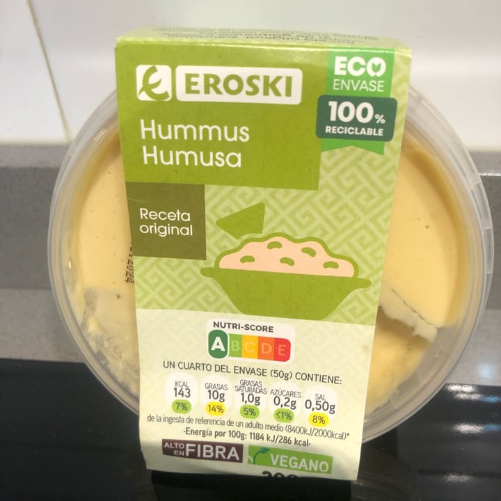 photo of Eroski Hummus Receta Original shared by @loula on  28 Apr 2024 - review
