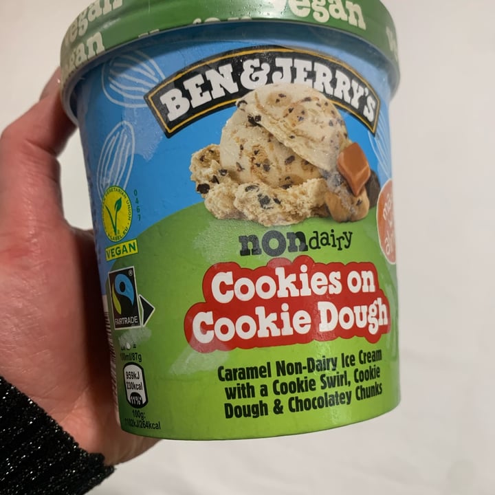 photo of Ben & Jerry's Cookies On Cookie Dough Non-Dairy Ice Cream shared by @iamveg on  18 Apr 2024 - review