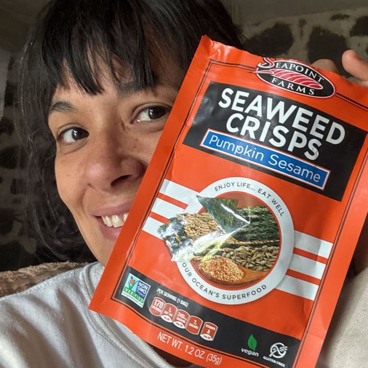 photo of Seapoint Farms Seaweed Crisps Pumpkin Sesame shared by @veganads on  27 Sep 2025 - review