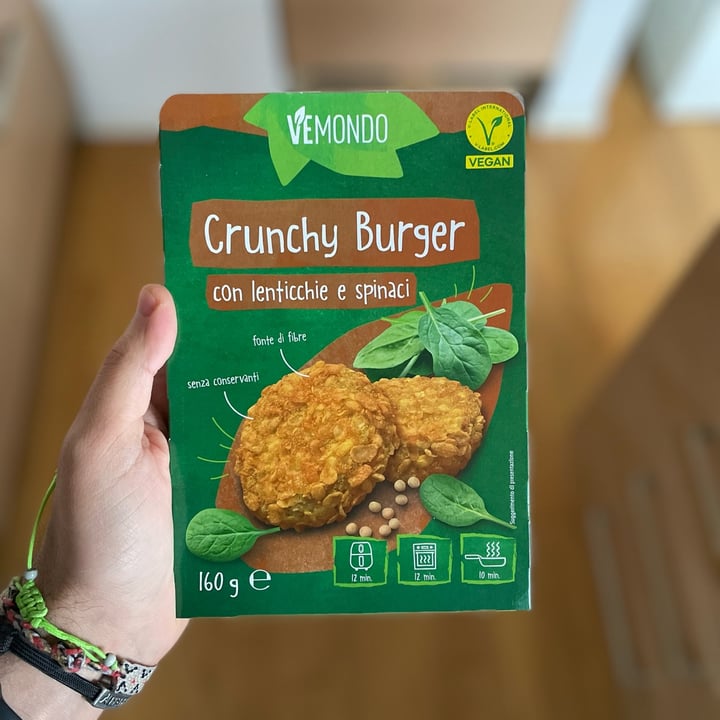 photo of Vemondo *Crunchy  Burgher*  Con Lenticchie E Spinaci shared by @tenny88 on  23 Apr 2024 - review