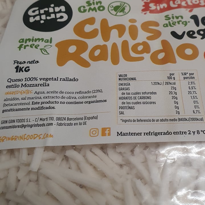 photo of Grin Grin Foods Chis Rallado shared by @davidganja on  14 Sep 2023 - review