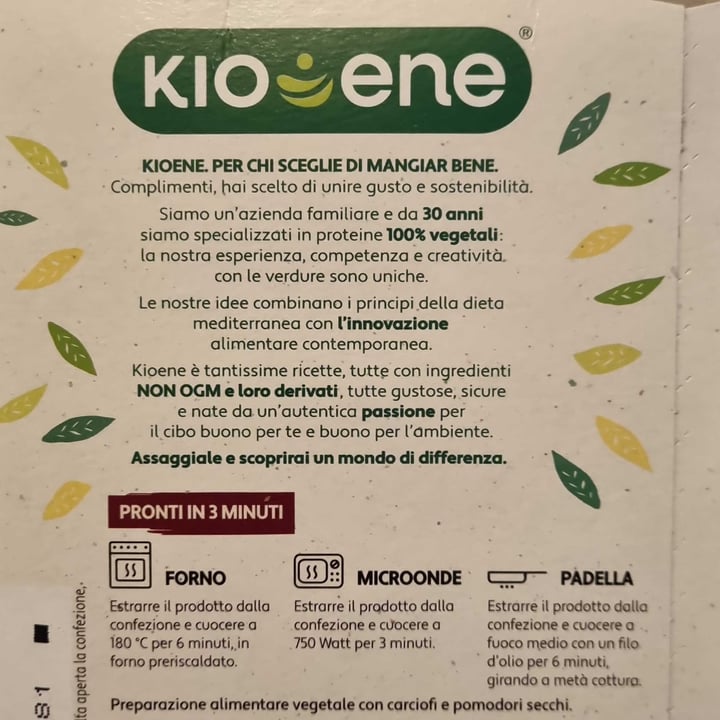 photo of Kioene burger vegetale carciofi e pomodori secchi shared by @darkessa on  14 Oct 2023 - review