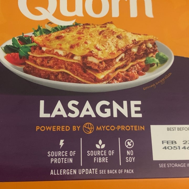 photo of Quorn Love It Lasagne shared by @greenpiglet on  03 Sep 2025 - review