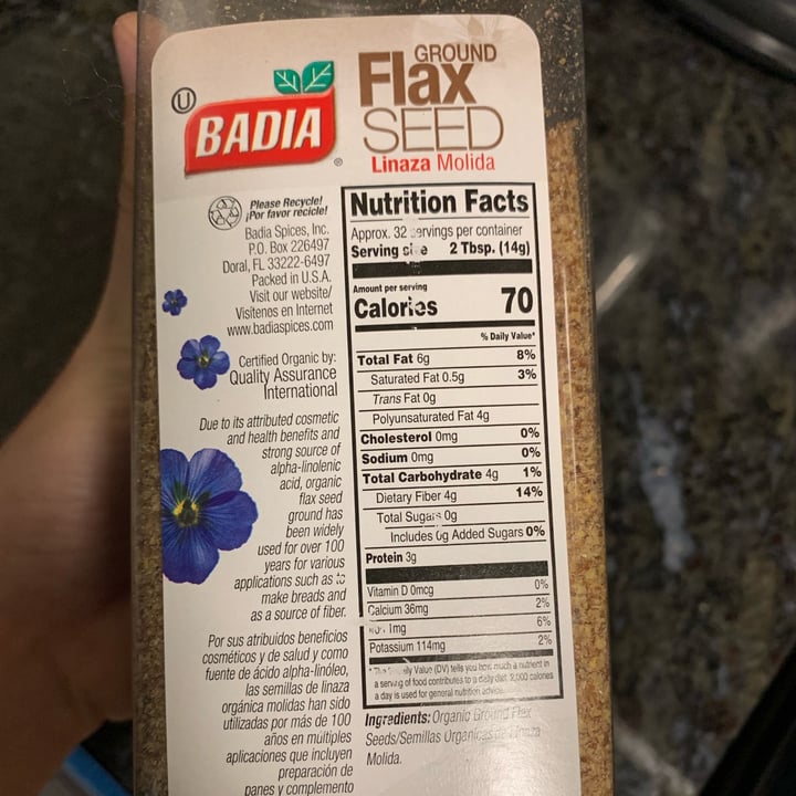 photo of Badia Flax Seeds shared by @rochi09 on  31 Oct 2024 - review