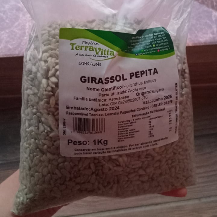 photo of Empório Terra Vitta Semente de Girassol Crua shared by @primagopa on  27 Oct 2024 - review