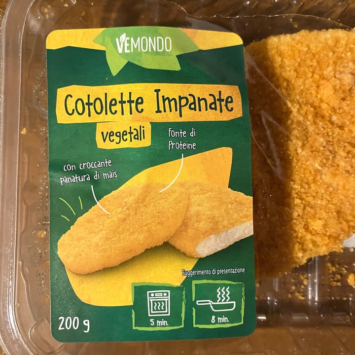 photo of Vemondo cotolette impanate vegetali shared by @giulz on  21 Feb 2025 - review