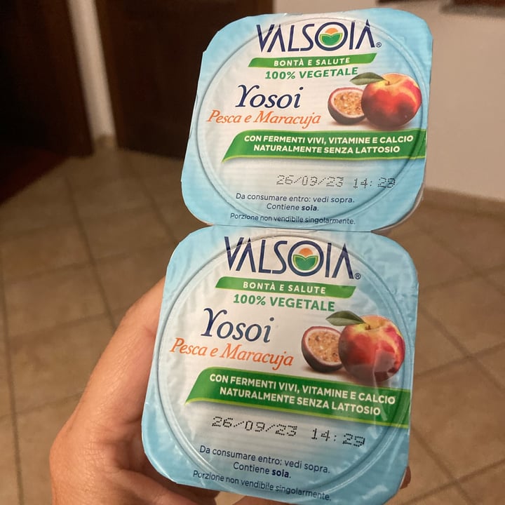 photo of Valsoia Yogurt alla pesca&maracuja shared by @steroc on  30 Aug 2023 - review