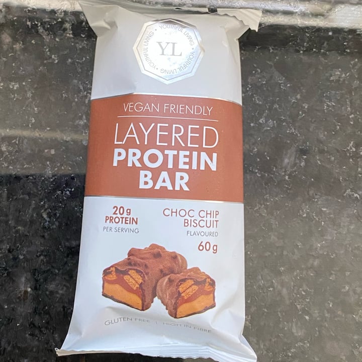 photo of Youthful Living layered protein bar - choc chip biscuit shared by @saveg on  16 Apr 2024 - review