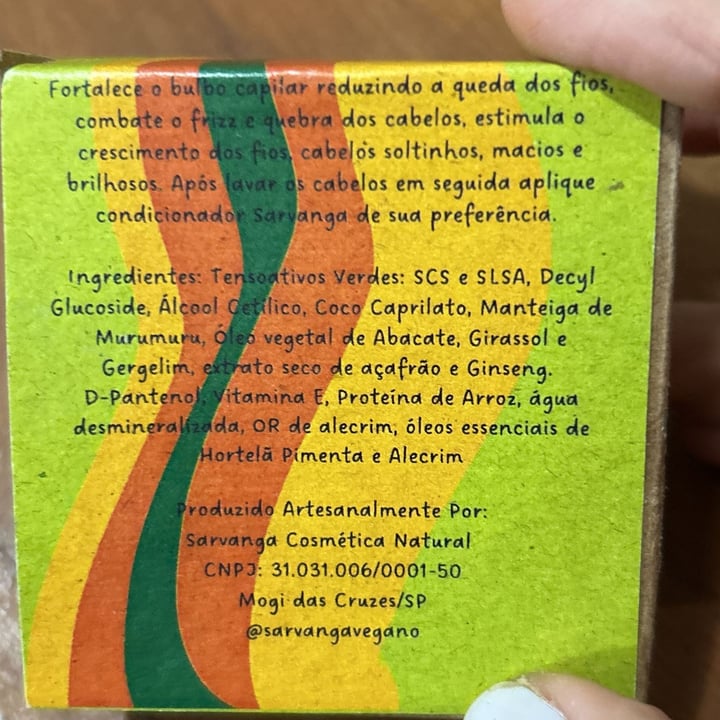 photo of Sarvanga Xampu antiqueda e fortalecedor shared by @rosaloureiro on  24 Jun 2025 - review