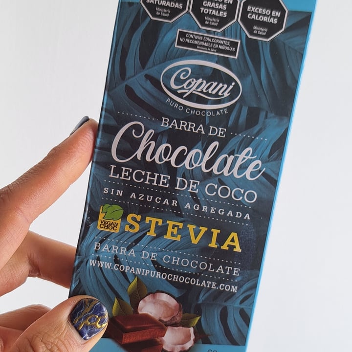 photo of Copani Barra de chocolate con leche de coco endulzado con stevia shared by @agustin-alvarez on  29 Nov 2024 - review