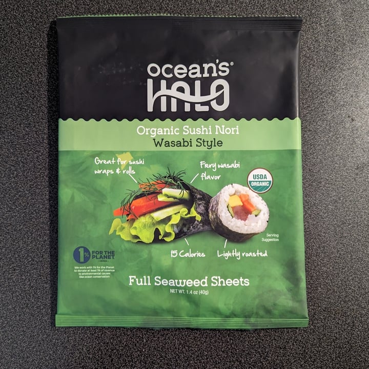photo of Ocean's Halo Organic Sushi Nori Wasabi Style shared by @tina360 on  23 Apr 2024 - review