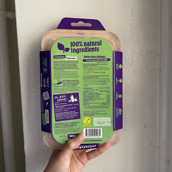 photo of Planted chicken filet nature shared by @emmapecci on  09 Jul 2024 - review
