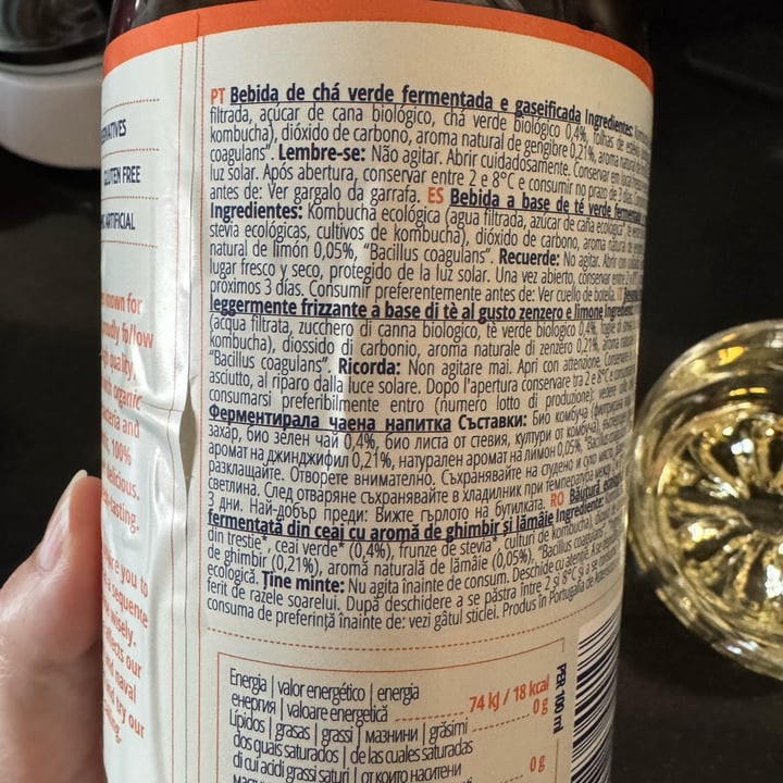 photo of The Gutsy Captain Kombucha Ginger & Lemon shared by @millito on  27 Apr 2025 - review