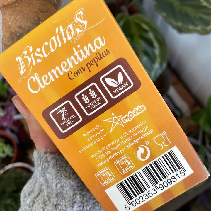 photo of Provida - Produtos Naturais biscoitos clementina com pepitas choco shared by @bcalouly on  14 Apr 2025 - review