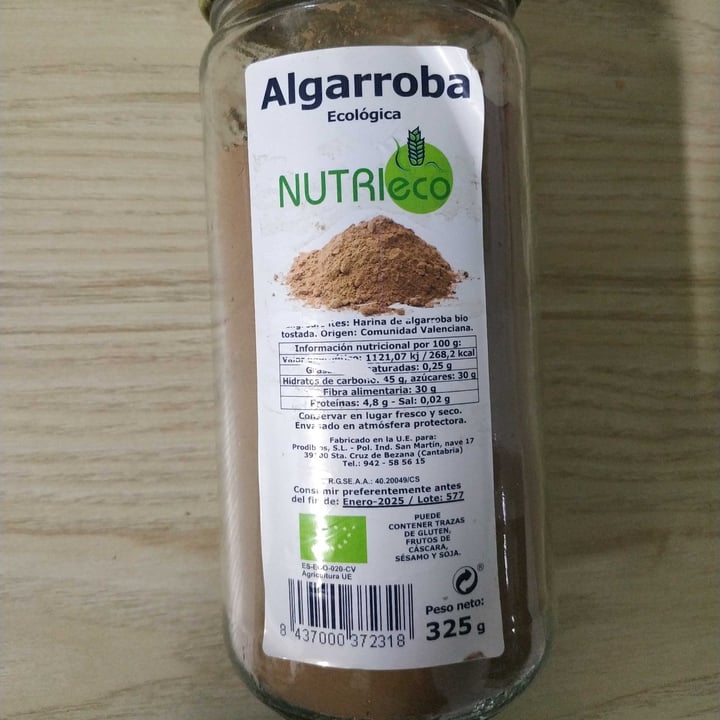 photo of NutriEco algarroba en polvo shared by @tomatoandpotatovegan on  27 Aug 2023 - review