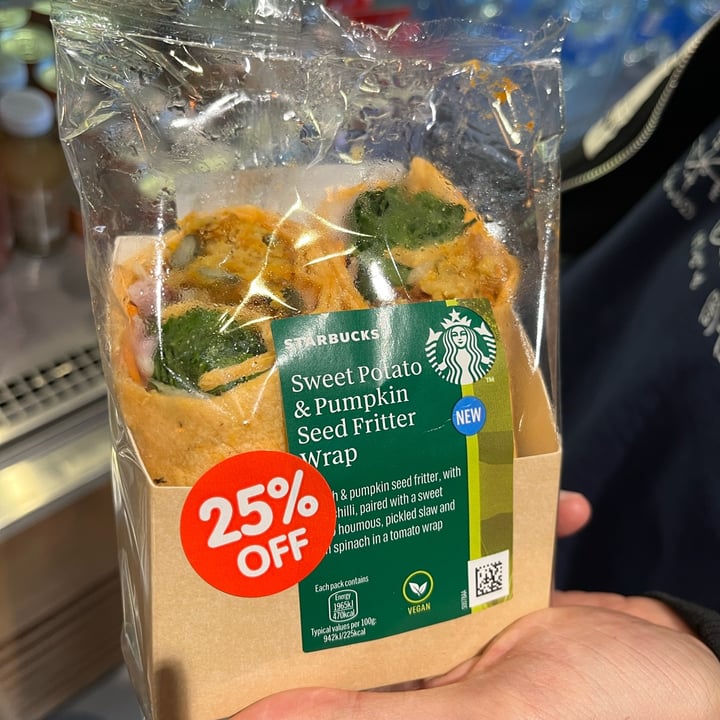 photo of Starbucks Coffee Sweet Potato and Pumkpin Seed Fritter Wrap shared by @ameriamber on  11 Sep 2023 - review