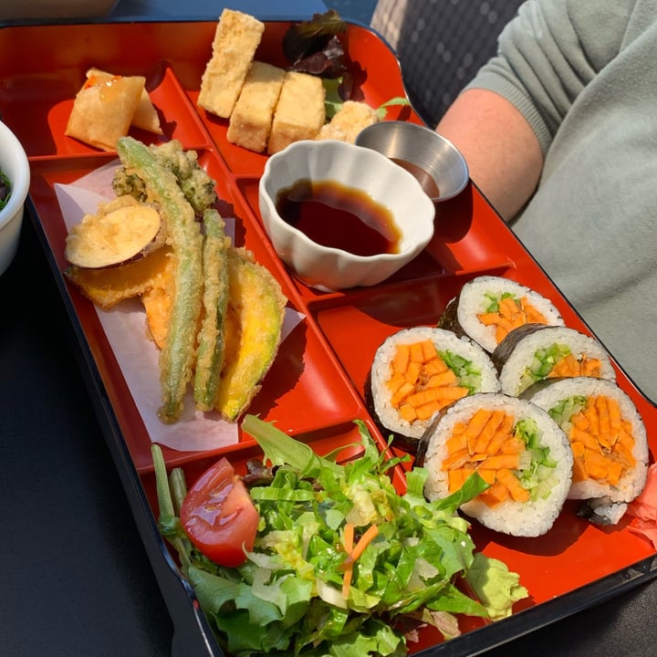 photo of Sushi Sakura Japan Veggie Bento Box shared by @vegoutvictoria on  24 Apr 2024 - review