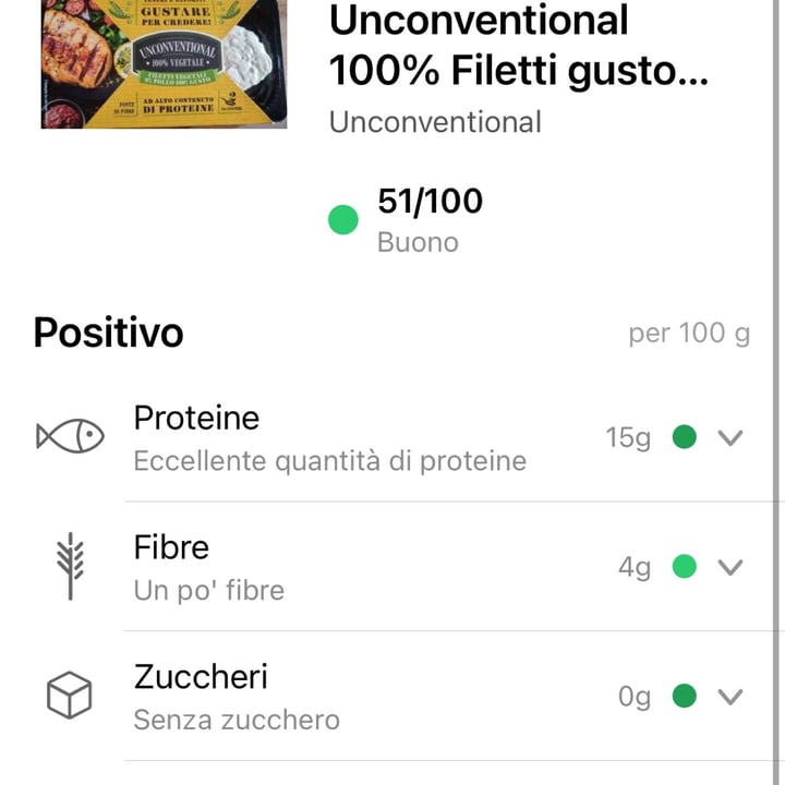 photo of Unconventional Filetti Vegetali 0% Pollo 100% Gusto - Plant Based Fillet shared by @terryble89 on  23 Nov 2024 - review
