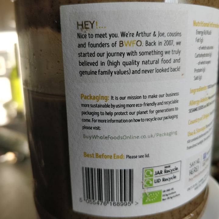 photo of Buywholefoodsonline.co.uk Organic Almond Butter shared by @compassionate on  28 Jan 2024 - review