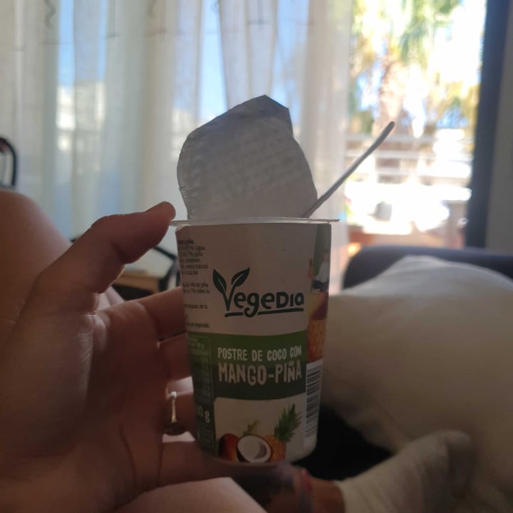 photo of Vegedia Postre de coco con mango y piña shared by @candelaveg14 on  09 Sep 2024 - review