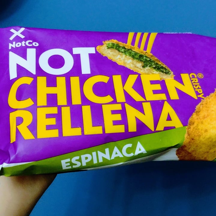 photo of NotCo not chicken crispy rellena espinaca shared by @alejandraglck on  22 Mar 2024 - review