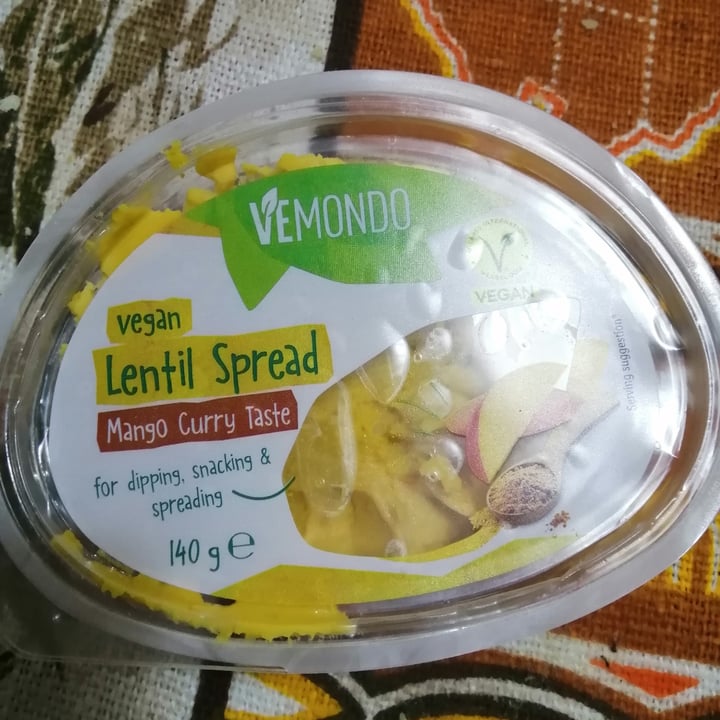 photo of Vemondo vegan Lentil Spread Mango And Curry shared by @anny80 on  27 Jan 2024 - review