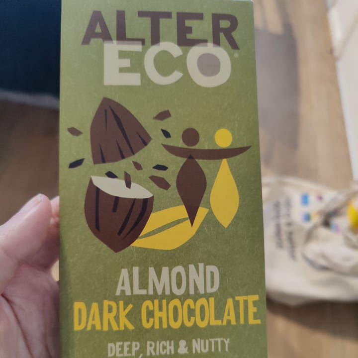 photo of Alter Eco almond dark chocolate shared by @plumesworld on  31 Jan 2024 - review