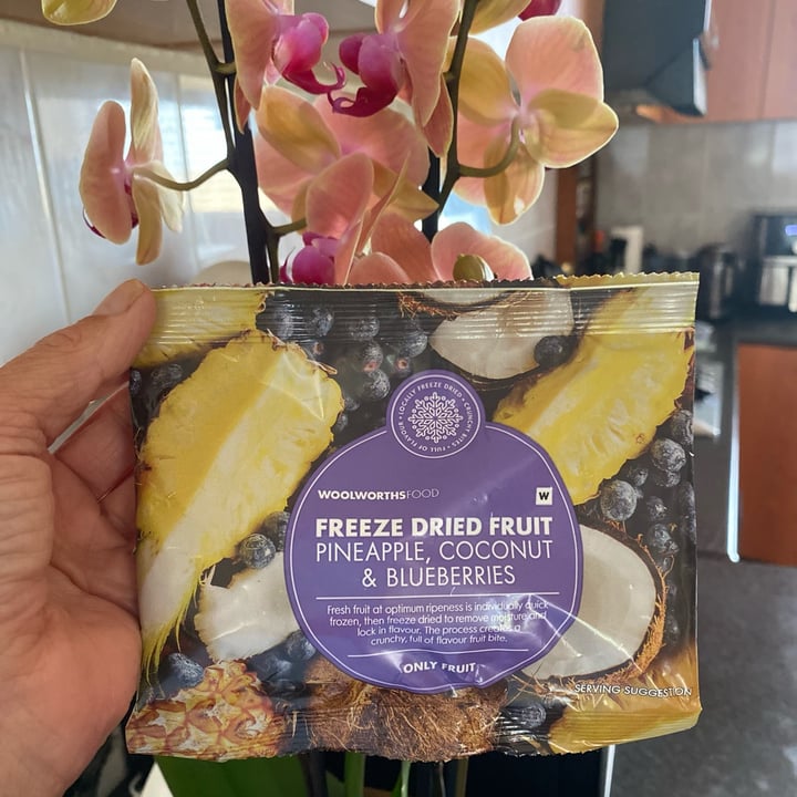 photo of Woolworths Food Freeze Dried Fruit Pineapple,Coconut & Blueberries shared by @marcytheresa on  12 May 2025 - review